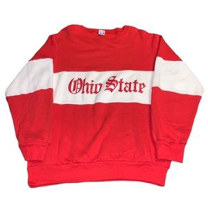 Vintage 80s Champion Ohio State Buckeyes Old English Sweater